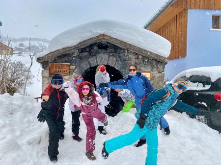 Photo séjour Albiez : Ski, luge et boules de neige